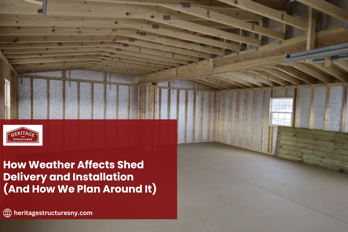 How Weather Affects Shed Delivery and Installation (And How We Plan Around It)